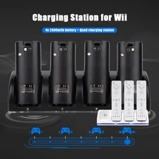 Wii Controller Stazione di Ricarica Dock Station Caricabatterie Batteria per Nintendo