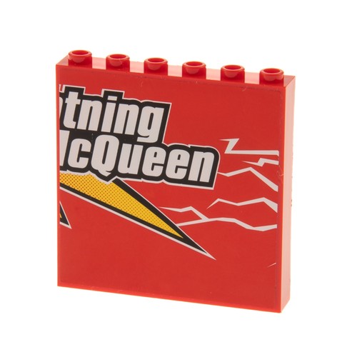 Pannello lego 1x6x5 rosso - 1x,