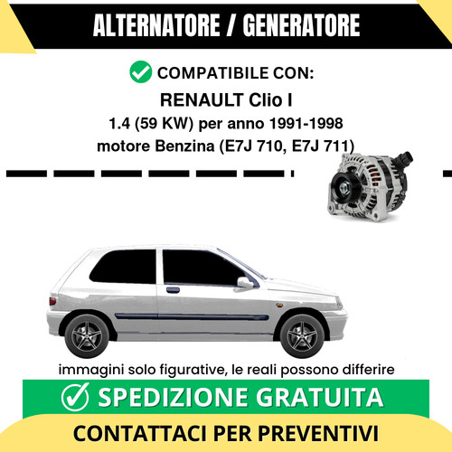 Alternatore renault clio 4 - alternatore,