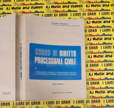 Book Libro CORSO DI DIRITTO PROCESSUALE CIVILE III c. mandrioli 1987 (B43)