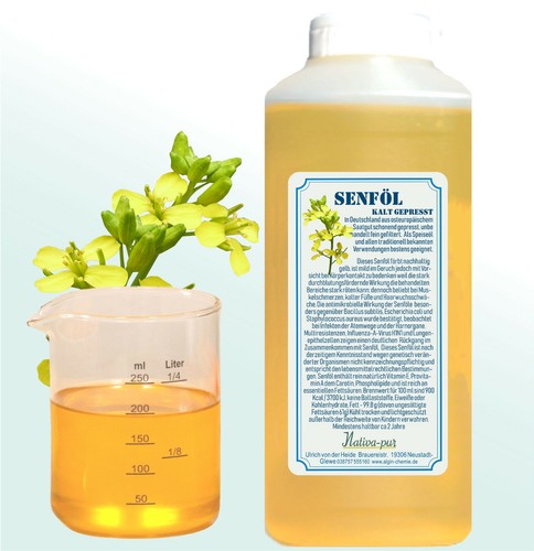 Olio senape flacone hdpe da - di,