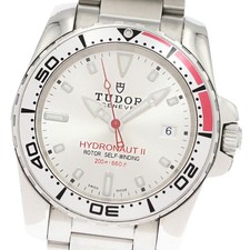 Orologio Uomo Automatico TUDOR Hydro Note II 20060 Data Quadrante Argento_869080