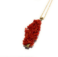 Collana con Ciondolo Corallo