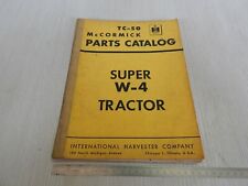 CATALOGO RICAMBI ORIGINALE TRATTORE MC CORMICK INTERNATIONAL SUPER W-4