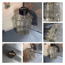 Vintage Bottiglia Vuota Vetro Sfaccettato Tappo Plastica DANA