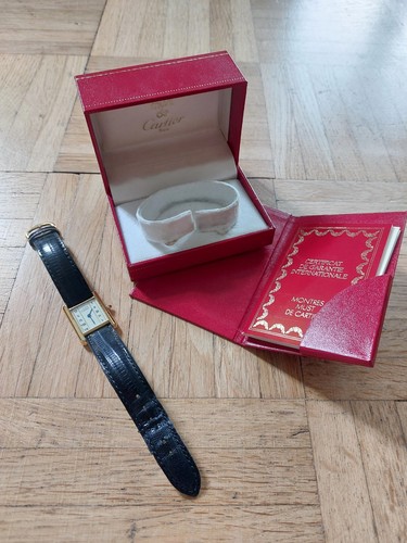 Cartier tank vermeil - vermeil,