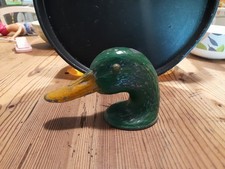 Apribottiglie vintage Testa collo anatra Germano Reale Metallo Ferro.