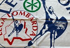 LEGA NORD - LEGA LOMBARDA Bandiera  Anno 2015 + Fazzoletto da taschino Bossi
