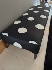 RRP £1510 Filemone panca Maxalto coperta a pois 150 x 50 cm