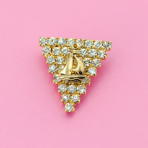 Spilla vintage oro - , strass