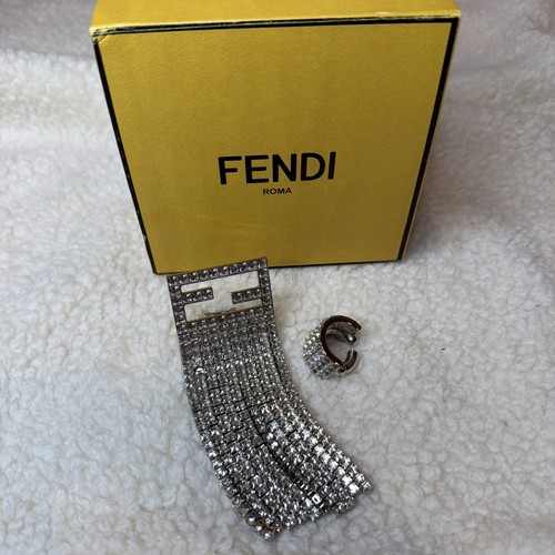 Orecchini fendi crystal - orecchini,