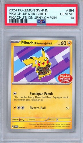 Psa pikachu batik - psa, 10