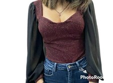 BODY lurex donna maglia