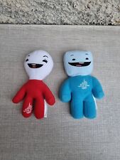 Mascotte NEVE & GLIZ Torino 2006 Olimpiadi Invernali H 15 cm pupazzi Peluche