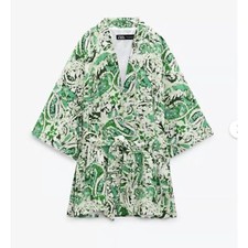 ZARA LINEN BLEND PRINTED