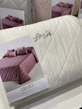 Trapuntino LIU JO Matrimoniale “Laterale” Tinta Unita Cotone Rasatello Con SW