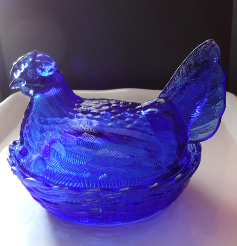 Vintage gallina nido blu - nido,