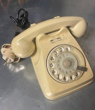 Telefono vintage a ruota colore avorio