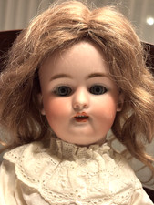 Antica bambola testa di porcellana bisquit di Simon & Halfig - dal 1892 - 40 cm