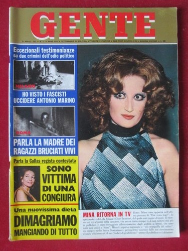 Gente 1973 mina - gente, mazzini