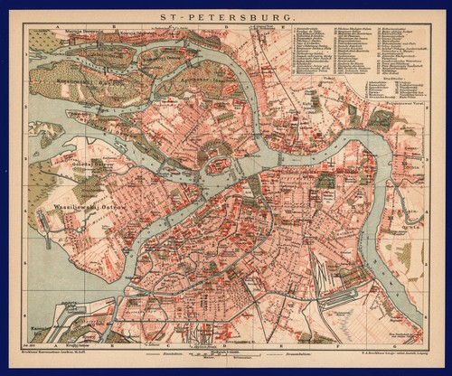 Mappa della città anno - 1899,