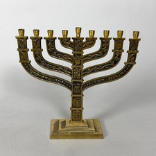 Candelabro ottone menorah 9 - ottone, a