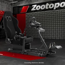 Zootopo Semi Aperto Cockpit Del Simulatore Di Corse Con Seduta Nera Logitech G29