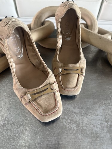 Tod beige suede gommini - beige,