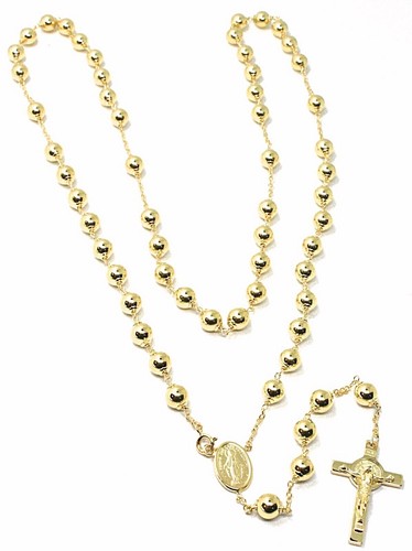 Collana rosario oro giallo 750 - giallo,