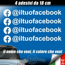 4 Adesivi FACEBOOK - IL TUO