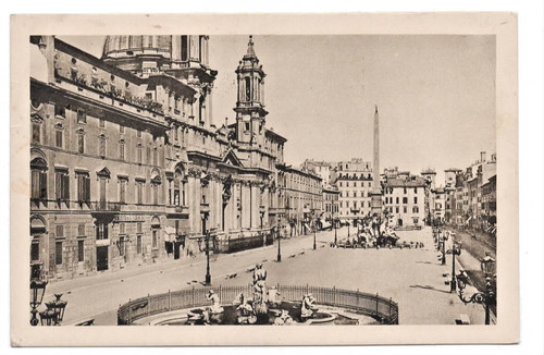 Cartolina roma piazza - cartolina, navona
