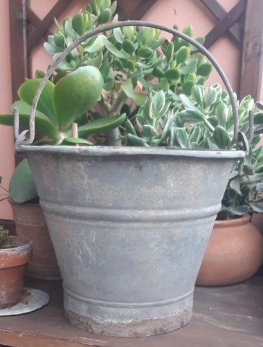 Secchio antico zinco - secchio, di