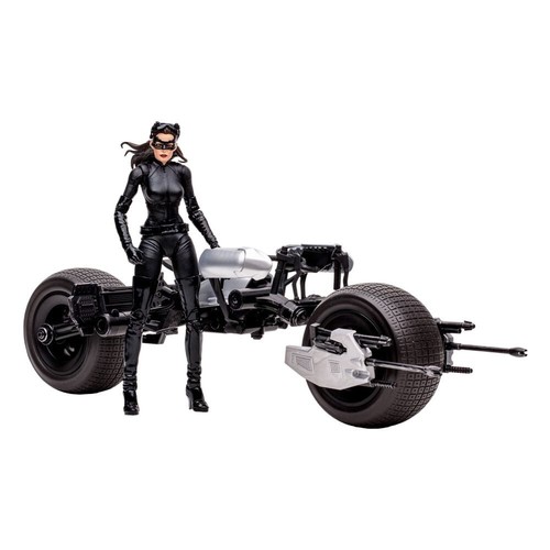 Batman batpod with catwoman - dc,