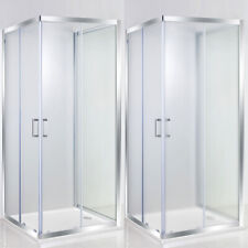 BOX DOCCIA QUADRATO APERTURA ANGOLARE CRISTALLO 6 MM  70 75 80 90 100 BEVERLY