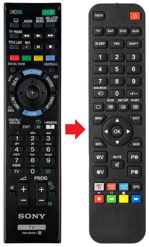 Telecomando adatto per - , sony