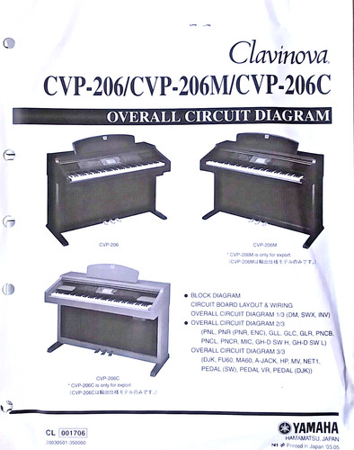Yamaha cvp 206 - yamaha, cvp-206
