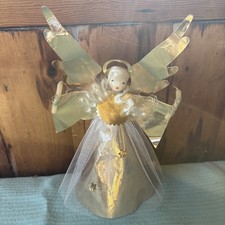 Vintage Nuremberg Wax Angel 9"