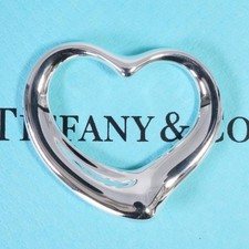 Top ciondolo Tiffany cuore aperto XL ottime condizioni/25-1658S/solo USA DDP