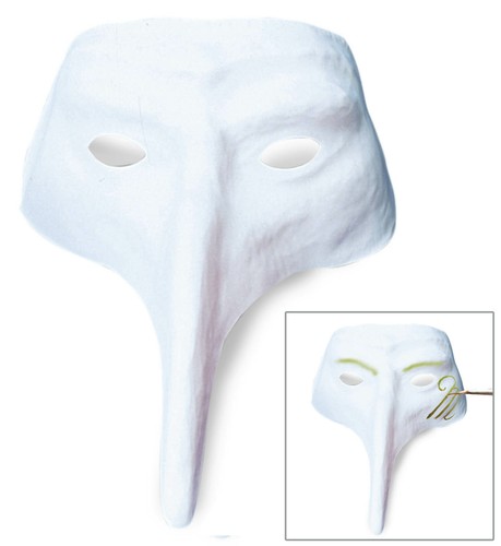 Maschera veneziana bianca - maschera,