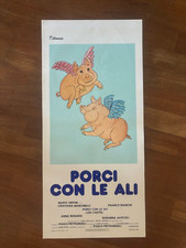 1s LOCANDINA,Porci con le ali 1977,Paolo Pietrangeli,bianchi Lou Castel