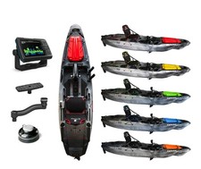 PACK KAYAK A PEDALI TRIKEN 330 BIG MAMA KAYAK CANOA MONOPOSTO FISHING SISTEMA DI
