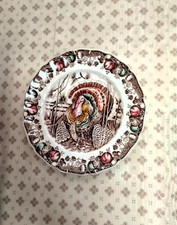 Antico Piatto Johnson Bros England SUA MAESTÀ  Tacchino