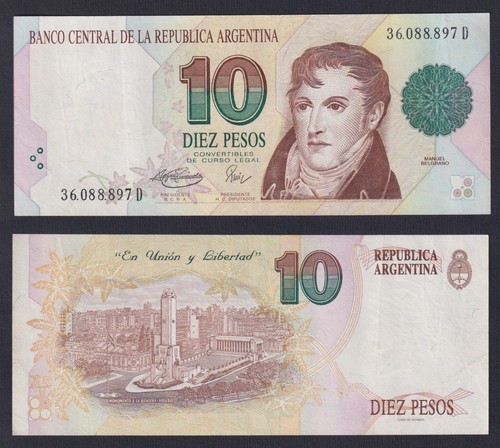 Banconota argentina pesos - 10,