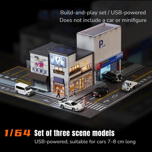Diorama garage modellino - diorama, 1:64
