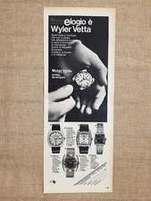 Orologio Wyler Vetta Pubblicità vintage anni '70