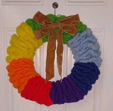 Corona decorativa arcobaleno