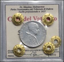 Pio XII 5 Lire 1951 SPL Sigillata Papa Moneta Stato del Vaticano Italiana Città