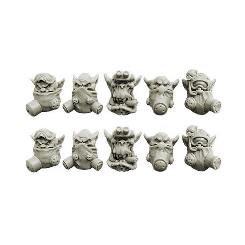 Teste orco con maschere - di,