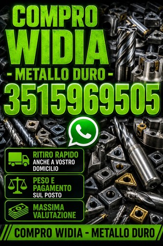 Widia metallo duro compro - widia,