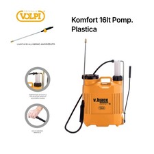 ORIGINALE VOLPI POMPA A ZAINO SPALLA LT 16 VBlack Komfort  Plastica